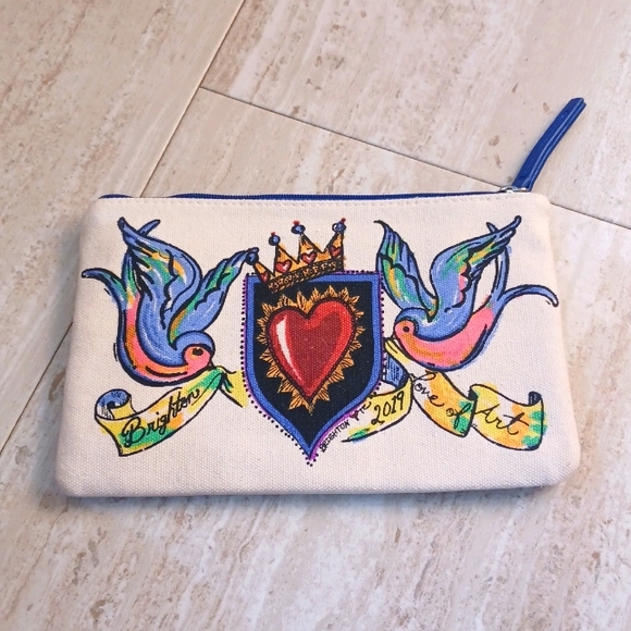 Brighton Handbags - Brighton Love of Art Jewelry/Cosmetic Zipper Bag